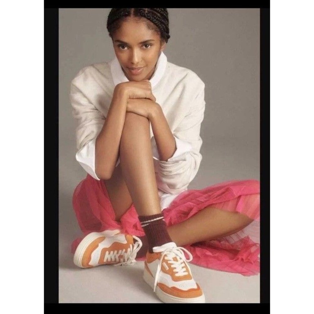 Alohas tb.87 Bright White Pomelo Orange sneakers New Sold Out‎ Women's Size Us 7